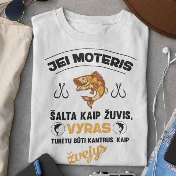 Marškinėliai "Šalta, kaip žuvis"