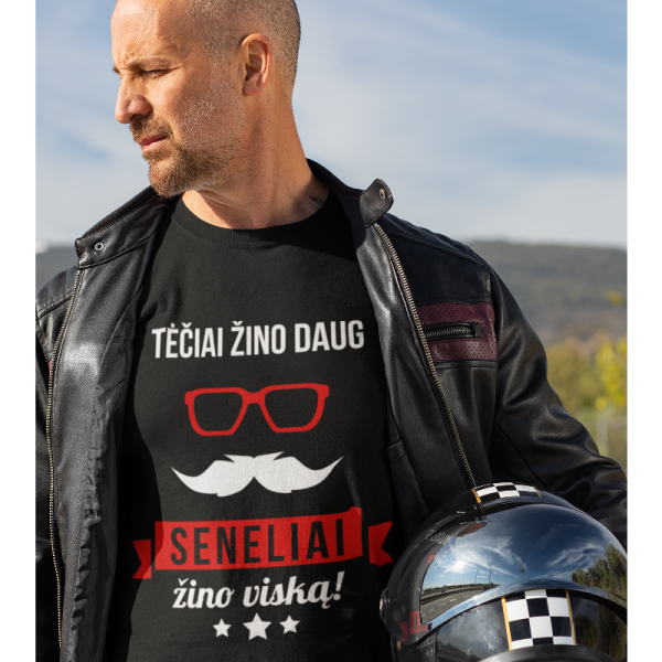 Marškinėliai "Seneliai žino viską" Marškinėliai "Seneliai žino viską"