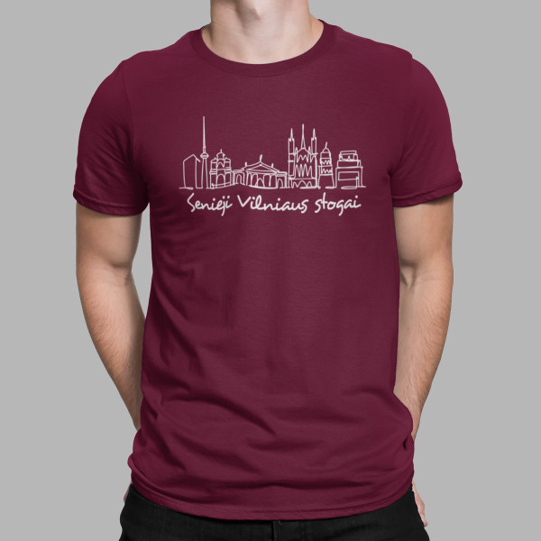 Marškinėliai "Senieji Vilniaus stogai"