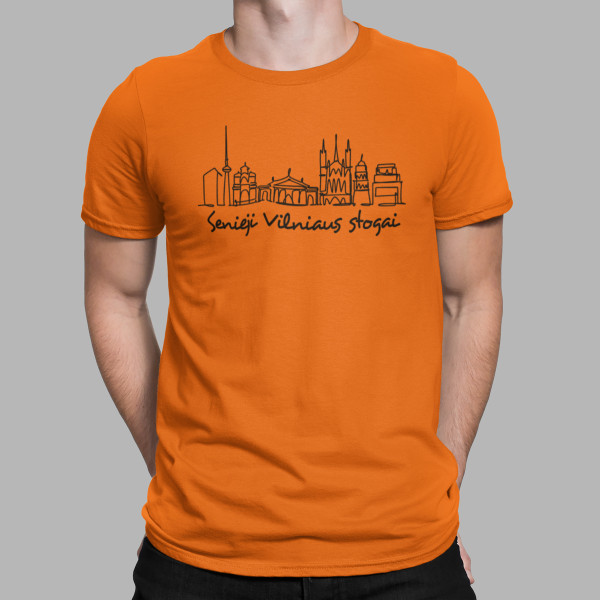 Marškinėliai "Senieji Vilniaus stogai"