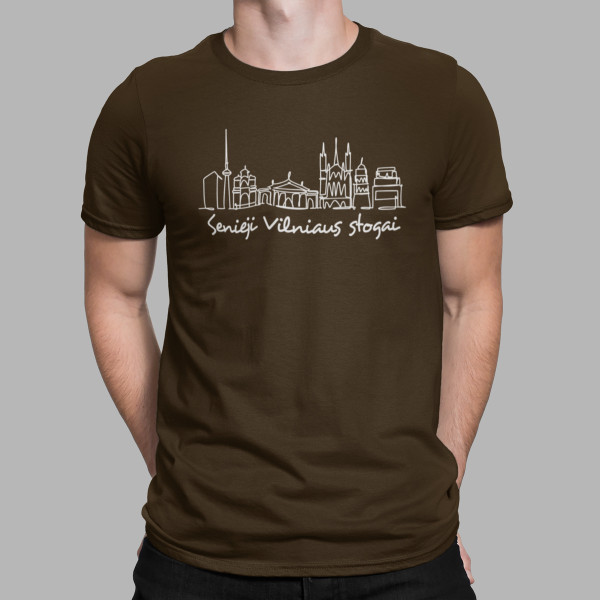 Marškinėliai "Senieji Vilniaus stogai"