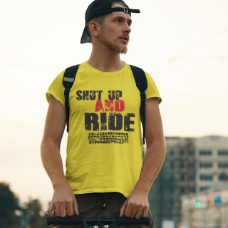 Marškinėliai "Shut up and ride"