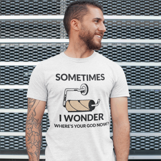 Marškinėliai "Sometimes I wonder"