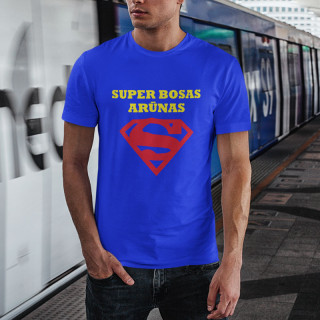Marškinėliai "Super bosas" su Jūsų pasirinktu vardu
