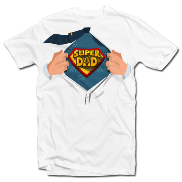 Marškinėliai "Super DAD" Marškinėliai "Super DAD"