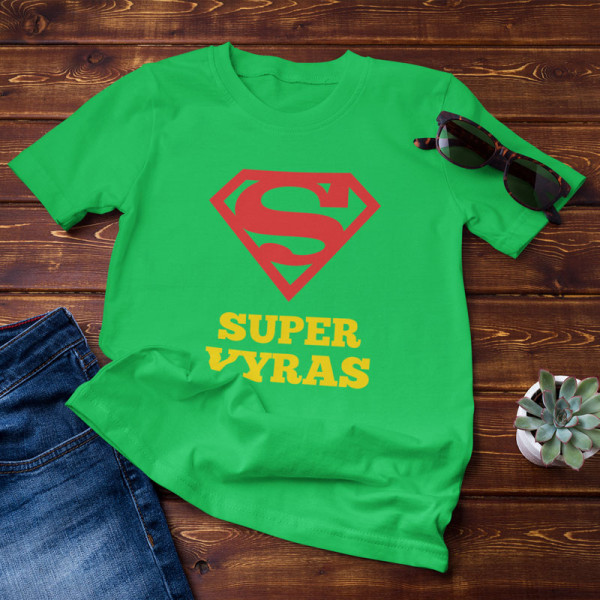 Marškinėliai "SUPER VYRAS" Marškinėliai "SUPER VYRAS"