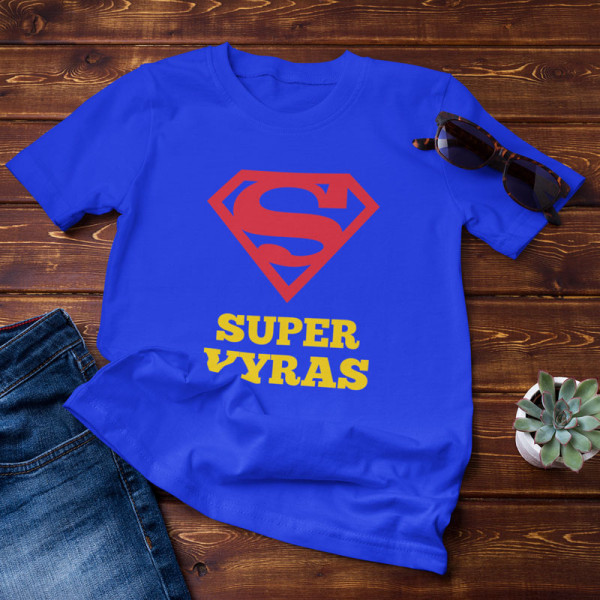 Marškinėliai "SUPER VYRAS" Marškinėliai "SUPER VYRAS"