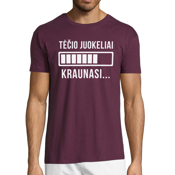Marškinėliai "Tėčio juokeliai kraunasi"