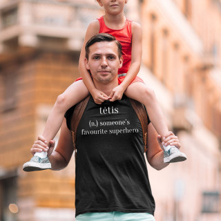Marškinėliai "Tėtis - herojus"