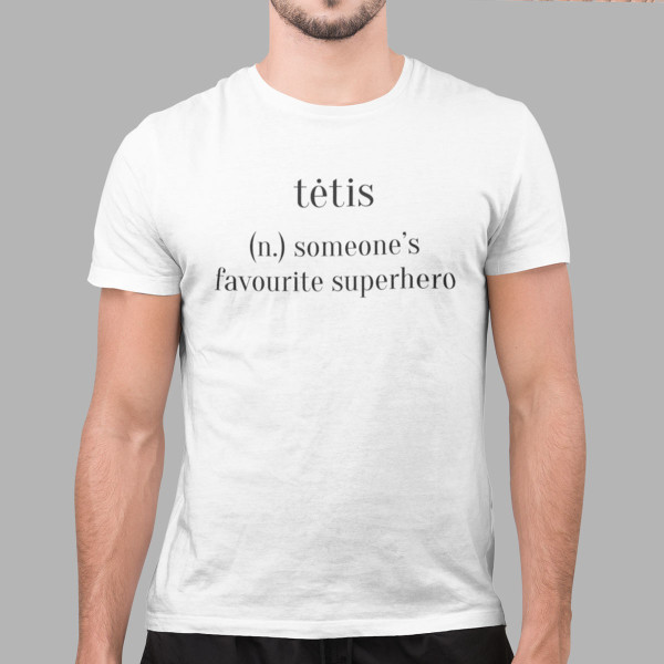 Marškinėliai "Tėtis - herojus"