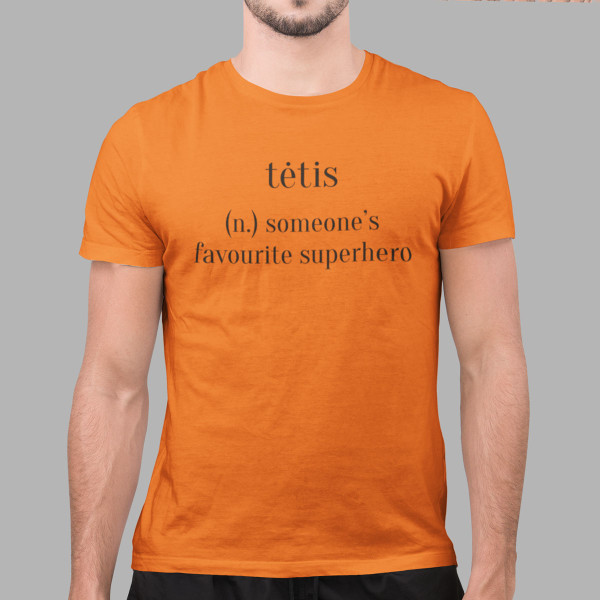 Marškinėliai "Tėtis - herojus"