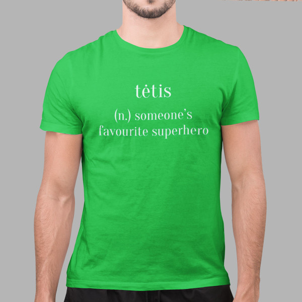 Marškinėliai "Tėtis - herojus"
