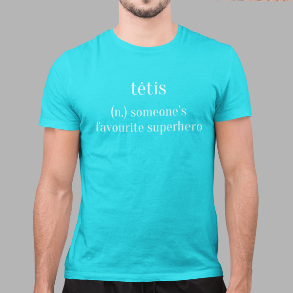 Marškinėliai "Tėtis - herojus"