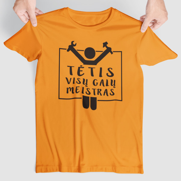 Marškinėliai "Tėtis - visų galų meistras"