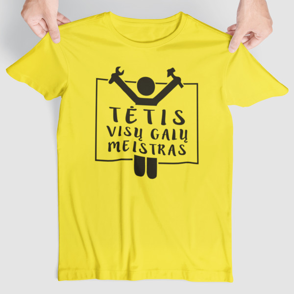 Marškinėliai "Tėtis - visų galų meistras"