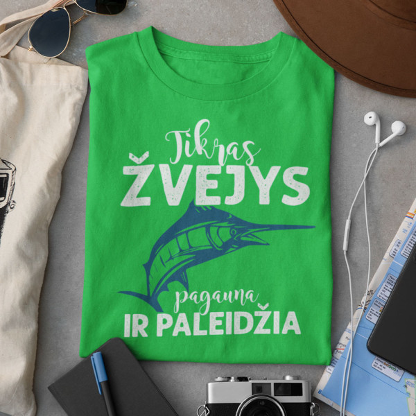 Marškinėliai "Tik tikras žvejys"