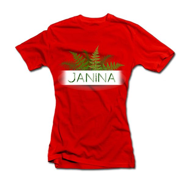Moteriški marškinėliai "Tikra Janina" Moteriški marškinėliai "Tikra Janina"
