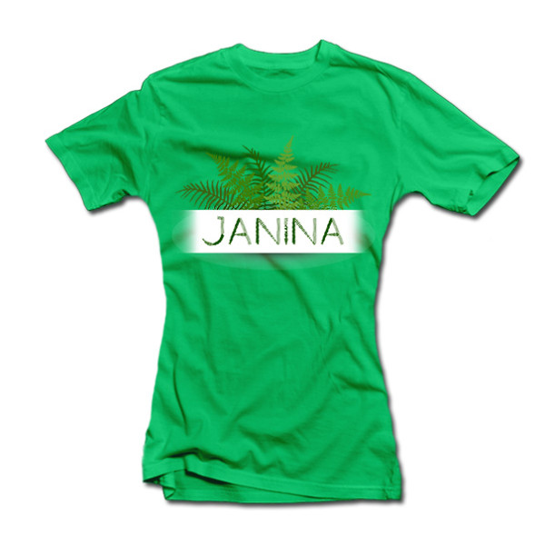 Moteriški marškinėliai "Tikra Janina" Moteriški marškinėliai "Tikra Janina"