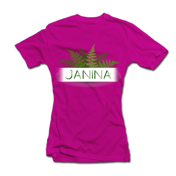 Moteriški marškinėliai "Tikra Janina" Moteriški marškinėliai "Tikra Janina"