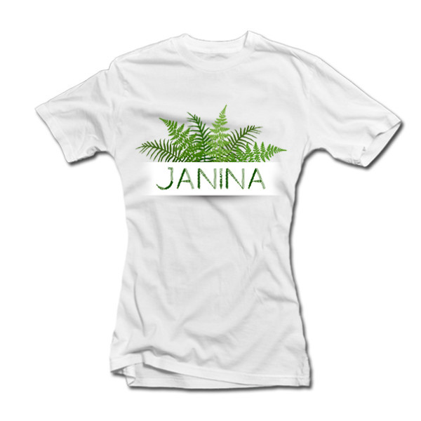 Moteriški marškinėliai "Tikra Janina" Moteriški marškinėliai "Tikra Janina"