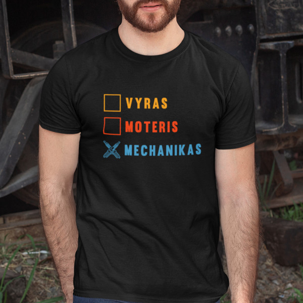 Marškinėliai "Tikras mechanikas" Marškinėliai "Tikras mechanikas"