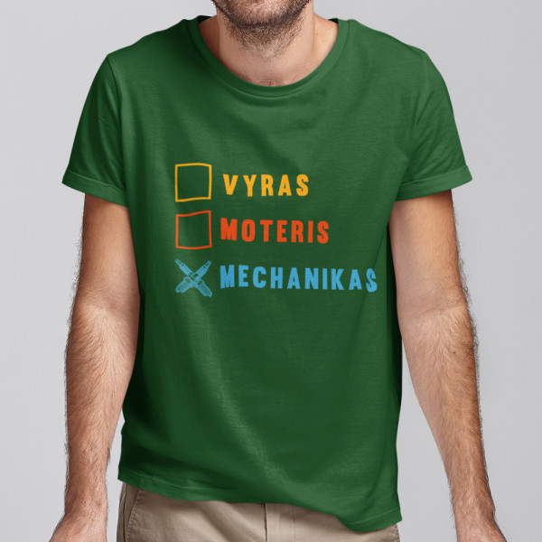 Marškinėliai "Tikras mechanikas" Marškinėliai "Tikras mechanikas"
