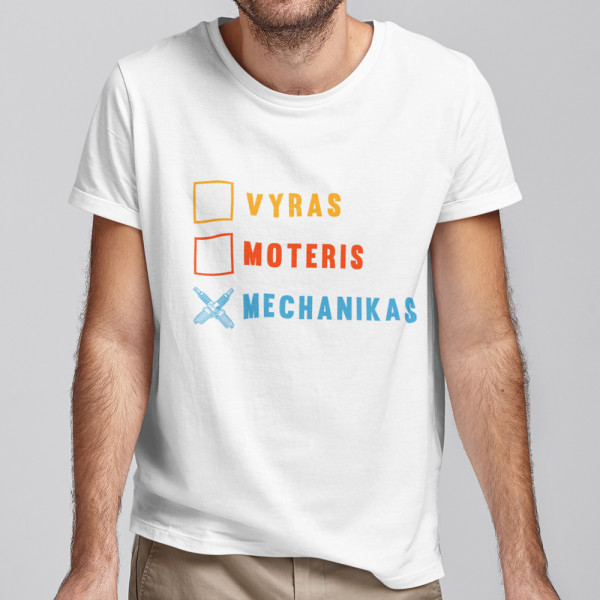 Marškinėliai "Tikras mechanikas" Marškinėliai "Tikras mechanikas"