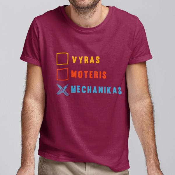 Marškinėliai "Tikras mechanikas" Marškinėliai "Tikras mechanikas"