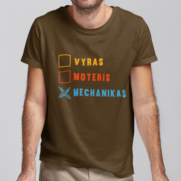 Marškinėliai "Tikras mechanikas" Marškinėliai "Tikras mechanikas"