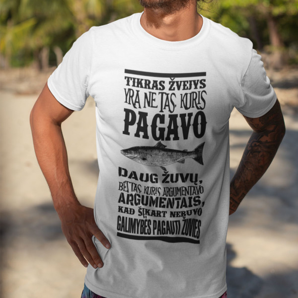 Marškinėliai "Tikras žvejys"