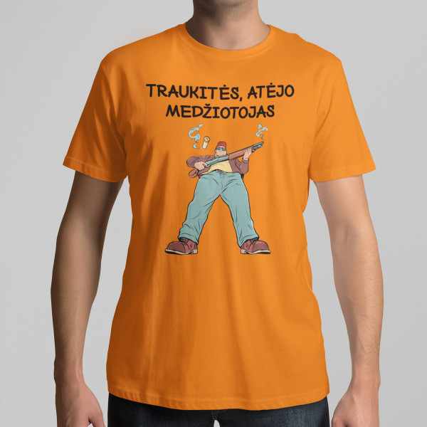Marškinėliai "Traukitės, atėjo medžiotojas"