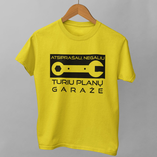 Marškinėliai "Turiu planų garaže"