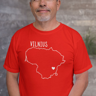 Marškinėliai "Vilnius - širdis"