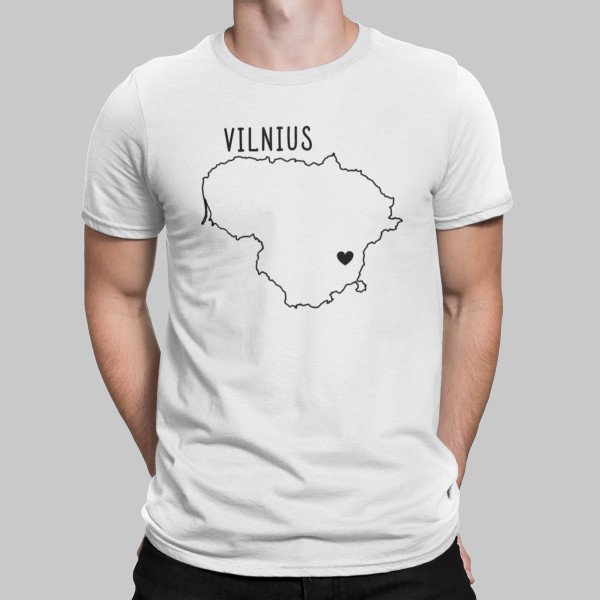 Marškinėliai "Vilnius - širdis"