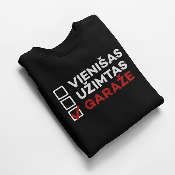 Marškinėliai "Visada garaže"