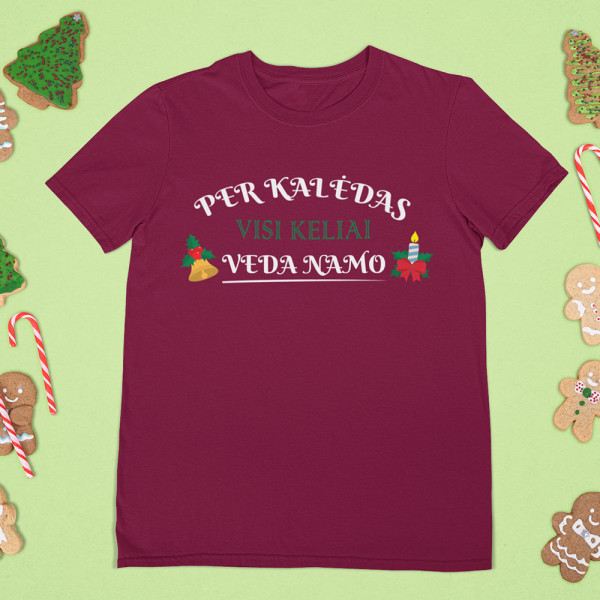 Marškinėliai „Visi keliai veda namo“