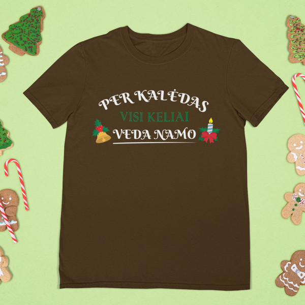Marškinėliai „Visi keliai veda namo“