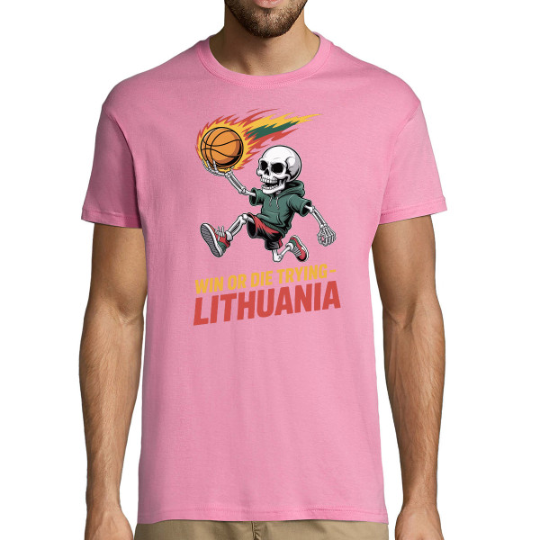 Marškinėliai "Lithuania: win or die trying"