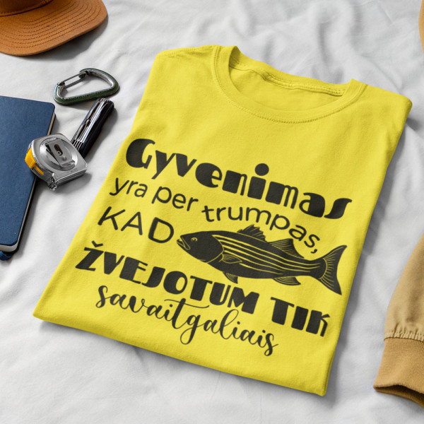 Marškinėliai "Žvejoju ne tik savaitgaliais"