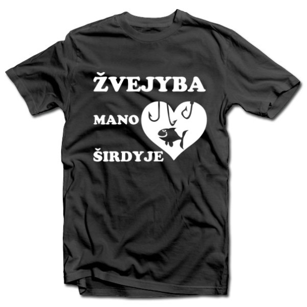 Marškinėliai "Žvejyba mano širdyje" Marškinėliai "Žvejyba mano širdyje"