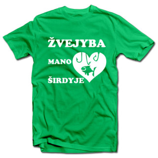 Marškinėliai "Žvejyba mano širdyje"