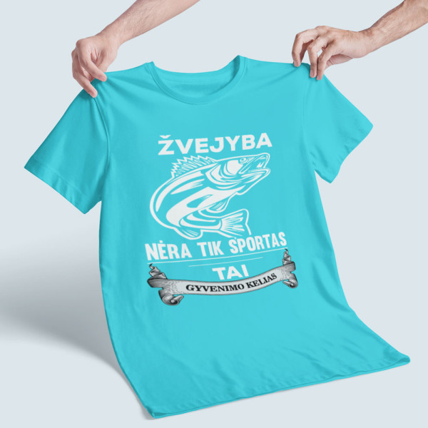 Marškinėliai "Žvejyba nėra tik sportas"