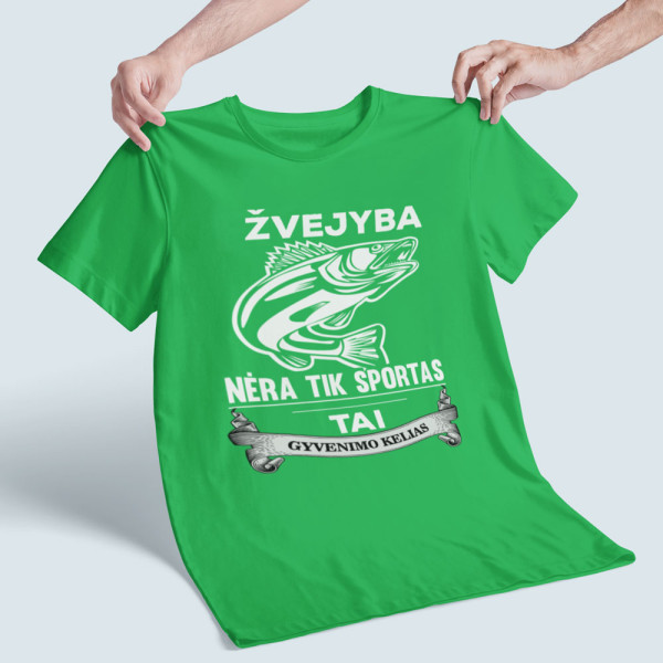 Marškinėliai "Žvejyba nėra tik sportas"