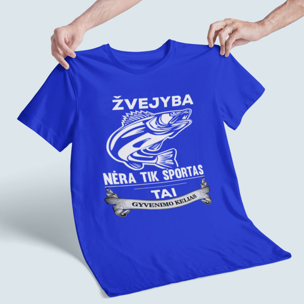 Marškinėliai "Žvejyba nėra tik sportas"