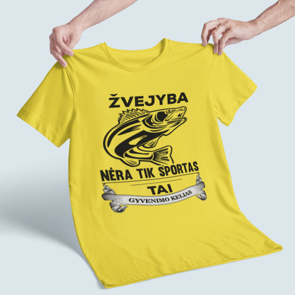 Marškinėliai "Žvejyba nėra tik sportas"