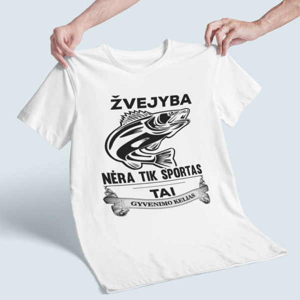 Marškinėliai "Žvejyba nėra tik sportas"