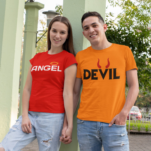 Marškinėlių komplektas "Angel and Devil" Marškinėlių komplektas "Angel and Devil"
