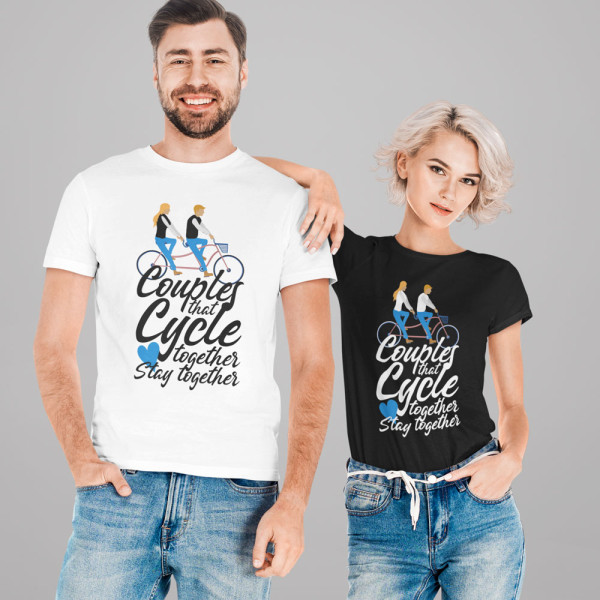 Marškinėlių komplektas "Cycle and stay together"