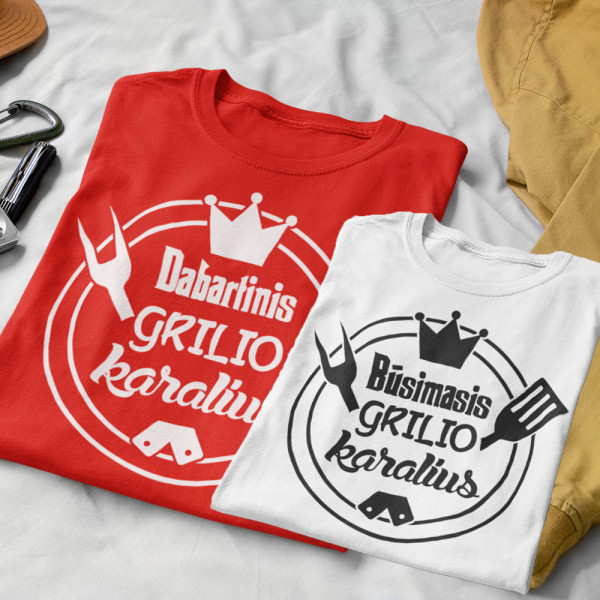 Marškinėlių komplektas "Grilio karaliai"
