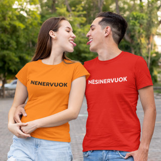 Marškinėlių komplektas "Nenervuok - nesinervuok"